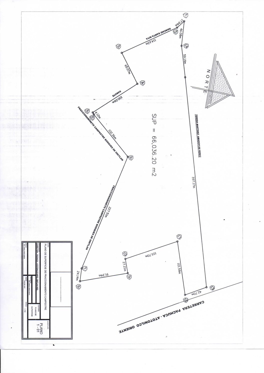 Plano Rancho Santa Rita